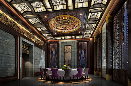 微山低调奢华的新中式酒店设计效果图